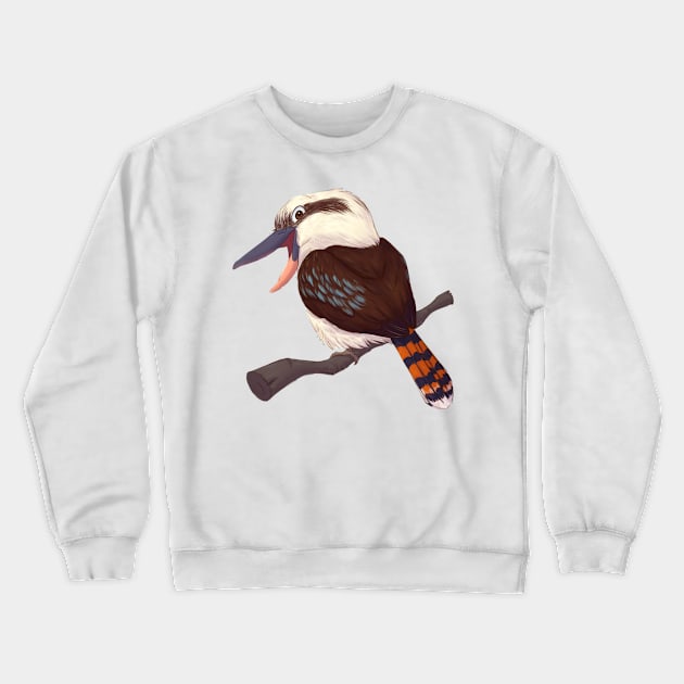 Laughing kookaburra Crewneck Sweatshirt by PaulaBS